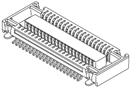 Molex SlimStack Leiterplattenbuchse Gerade 70-polig / 2-reihig, Raster 0.5mm