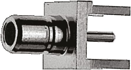 Telegartner Telegärtner Stecker Koaxialsteckverbinder SMB-Steckverbinder, Durchsteckmontage, Löt-Anschluss, 50Ω, Subminiature,