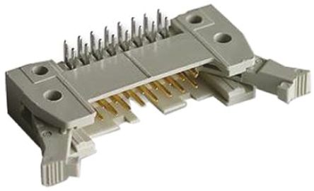 HARTING Conector Macho Para PCB Ángulo De 90° Serie SEK 18 De 16 Vías, 2 Filas, Paso 2.54mm, Para Soldar, Montaje En