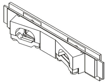 HARTING 09 06 Kabeleinsatz Für DIN 41612-Steckverbinder