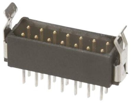 HARWIN Datamate L-Tek Series Straight Through Hole PCB Header, 26 Contact(s), 2.0mm Pitch, 2 Row(s), Shrouded