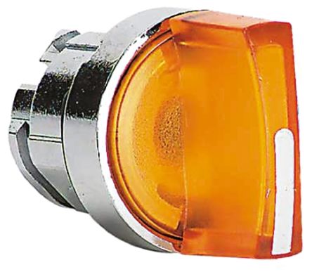 Schneider Electric Harmony XB4 Wählschalterkopf Beleuchtet Orange 3-Positionen 22mm Standardgriff Federrückstellung Von