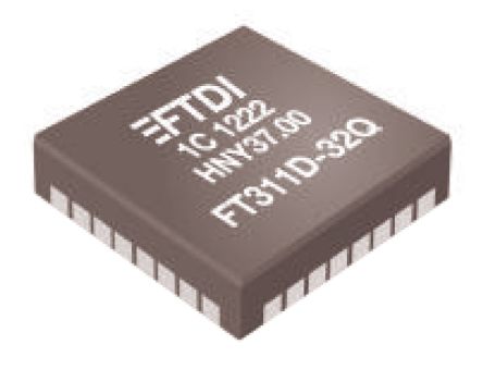 FTDI Chip USB-Controller Controller-IC USB 1.1, USB 2.0 Single 32-Pin (3,3 V), QFN