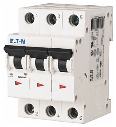 Eaton Moeller MCB Leitungsschutzschalter Typ D, 3-polig 50A 230 → 400V, Abschaltvermögen 6 KA XEffect
