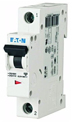 Eaton XEffect MCB, 1P, 500mA Curve C, 230 → 400V AC, 6 KA Breaking Capacity