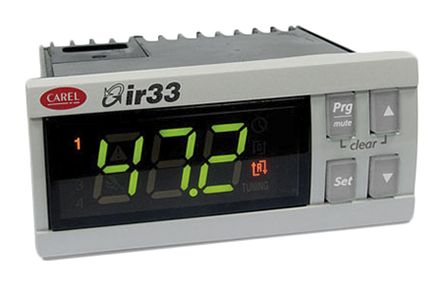 Carel PID控制器, IR33系列, 115 → 230 V ac电源, 继电器输出, 76.2 x 34.2mm