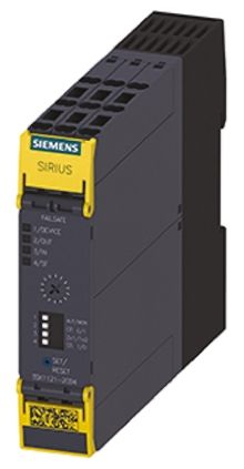 Siemens 3SK1 Sicherheitsrelais, 24V Dc, 1-Kanal, 4 Sicherheitskontakte, 4 ISO 13849-1, Automatisch, Überwacht 3 SIL IEC