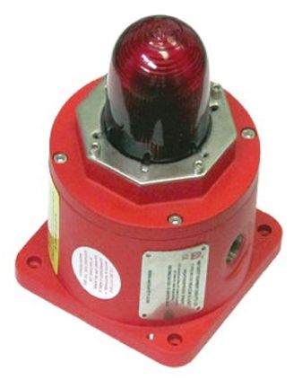 Moflash BC 150, LED Blitz, Rundum, Dauer Signalleuchte Rot, 100 → 240 V Ac X 120mm, ATEX-Zulassung