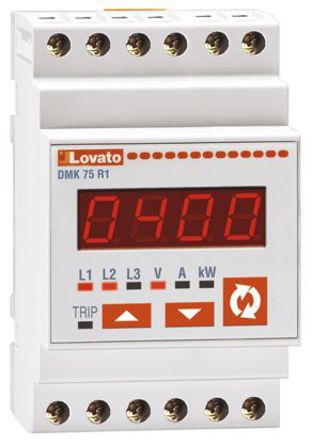 Lovato 数字面板仪表, 测量电流、功率、电压, LED