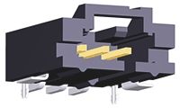 TE Connectivity AMPMODU MTE Leiterplatten-Stiftleiste Gewinkelt, 3-polig / 1-reihig, Raster 2.54mm, Kabel-Platine,