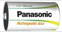Panasonic Piles Rechargeables D 2.8Ah NiMH 1.2V