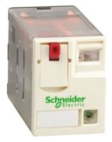 Schneider Electric Monostabiles Relais, Steckrelais 2-poliger Wechsler 12A 24V Ac Spule / 1.2W