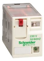 Schneider Electric Relé De Potencia Sin Enclavamiento Harmony Relay RXM De 4 Polos, 4PDT, Bobina 240V Ac, 3A, Enchufable