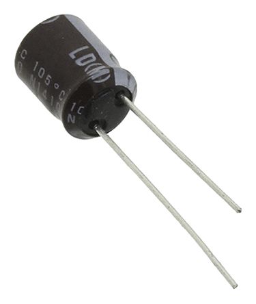 Nichicon LD, THT Elektrolyt Alu Kondensator, Elko 3.3μF ±20% / 200V Dc, Ø 6.3mm X 11mm, Bis 105°C