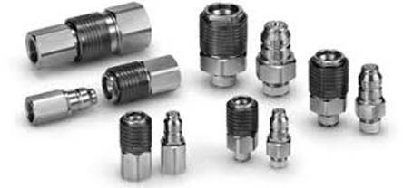 SMC Pneumatische Schnellsteckkupplung 304 Edelstahl, R 1/2-Buchse, Mit Gewinde