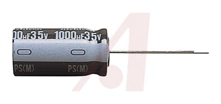 Nichicon PS, THT Elektrolyt Kondensator 680μF ±20% / 25V Dc, Ø 10mm X 20mm, Bis 105°C