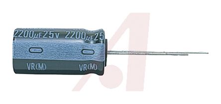 Nichicon VR, THT Alu Kondensator, Elko 330μF ±20% / 25V Dc, Ø 10mm X 12.5mm, +85°C