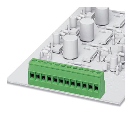 Phoenix Contact MKDSD 2.5/ 5-5.08 Series PCB Terminal Block, 5-Contact, 5.08mm Pitch, Through Hole Mount, 1-Row, Screw