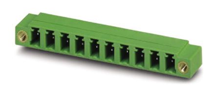 Phoenix Contact 5.08mm Pitch 8 Way Right Angle Pluggable Terminal Block, Header, Through Hole, Solder Termination