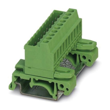 Phoenix Contact 10.16mm Pitch 7 Way Pluggable Terminal Block, Plug, Spring Cage Termination