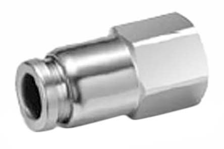 SMC KQG2 Gerader Gewindeadapter, Gewinde-zu-Rohr, Edelstahl, 1 MPa, 3 MPa (Prüfdruck)