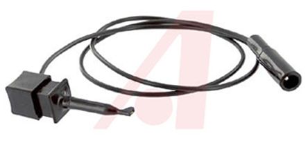 Mueller Electric Cable Con Pinza Cocodrilo De Color Negro, 300V, 5A, 600mm