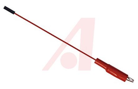 Mueller Electric Krokodilklemmenkabel / Buchse, Rot PVC-isoliert 600mm, 1 KV / 3.5A