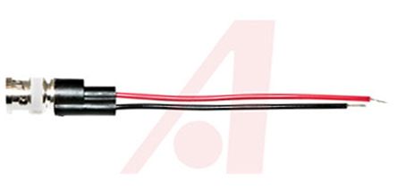 Mueller Electric BNC Test Lead, 500V Ac, Black, Red, 200mm Lead Length