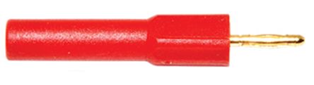 Mueller Electric Adaptateur De Connecteur De Test Mâle Vers Femelle, Ø 4mm, Rouge, Avec Contacts Laiton