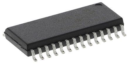 Microchip Microcontrôleur, 8bit, 1,536 Ko RAM, 32,768 Ko, 256 O, 16MHz, SOIC 28, Série PIC18F