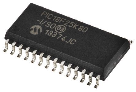 Microchip Microcontrôleur, 8bit, 1,024 Ko, 3,648 Ko RAM, 32 Ko, 64MHz, SOIC 28, Série PIC18F