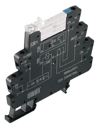 Weidmuller Weidmüller TRS Interface Relais 230V, 1-poliger Wechsler DIN-Schienen 250V Ac