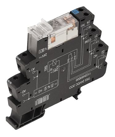 Weidmuller Weidmüller TRS Interface Relais 120V, 2-poliger Wechsler DIN-Schienen 250V Ac