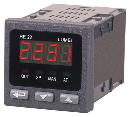 Lumel 控制器, RE22系列, 110 V电源, 继电器输出, 开/关, 48 x 48mm