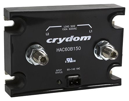 Sensata / Crydom HAC Series Solid State Relay, 150 A Rms Load, Panel Mount, 660 V Ac Load, 32 V Dc Control