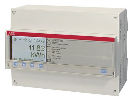ABB A Energiemessgerät LCD / 3-phasig, Impulsausgang