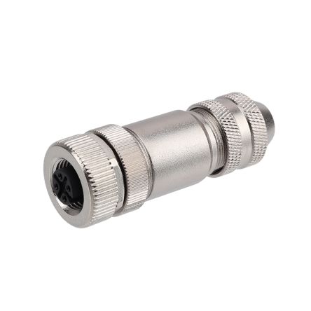 RS PRO Industrial Circular Connectors, 4 Contacts, Cable, M12 Connector, Plug, Female, IP67