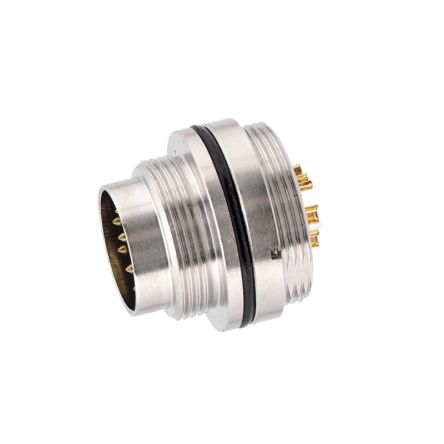 RS PRO Industrial Circular Connectors, 8 Contacts, Panel Mount, M16 Connector, Socket, Male, IP67