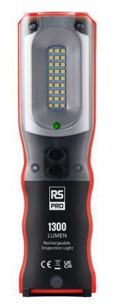 RS PRO LED Inspection Lamp, Work Light, 1300 lm, IP54