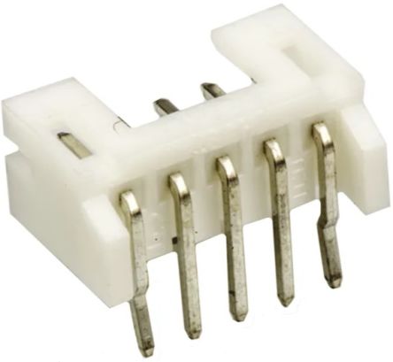 RS PRO Right Angle Through Hole PCB Header, 5 Contact(s), 2mm Pitch, 1 Row(s), Shrouded