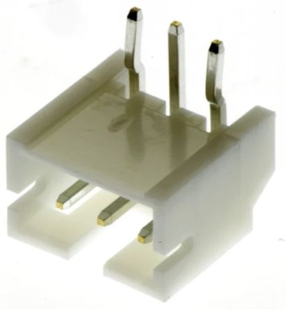 RS PRO Right Angle Through Hole PCB Header, 3 Contact(s), 2mm Pitch, 1 Row(s), Shrouded