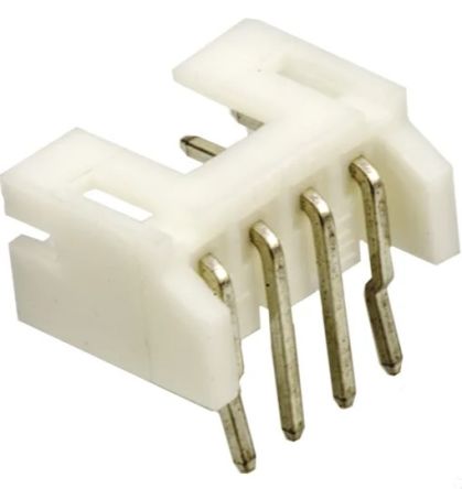 RS PRO Right Angle Through Hole PCB Header, 4 Contact(s), 2mm Pitch, 1 Row(s), Shrouded