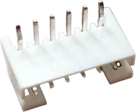RS PRO Right Angle Through Hole PCB Header, 6 Contact(s), 2mm Pitch, 1 Row(s), Shrouded