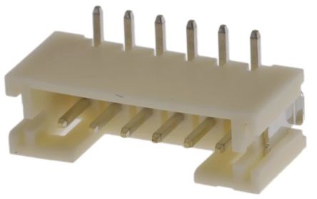 RS PRO Straight Surface Mount PCB Header, 6 Contact(s), 2mm Pitch, 1 Row(s), Shrouded