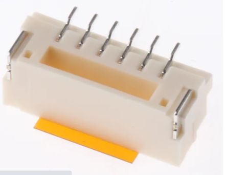 RS PRO Straight Surface Mount PCB Header, 6 Contact(s), 1.25mm Pitch, 1 Row(s), Shrouded