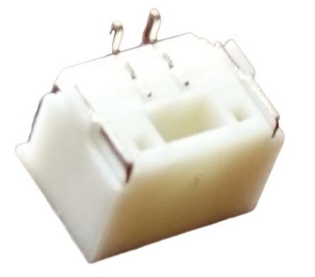 RS PRO Right Angle Surface Mount PCB Header, 2 Contact(s), 1.25mm Pitch, 1 Row(s), Shrouded