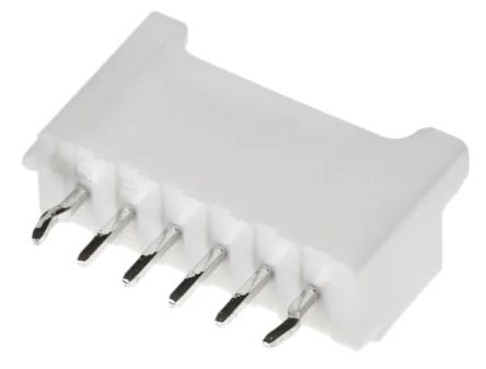 RS PRO Straight Through Hole PCB Header, 6 Contact(s), 2mm Pitch, 1 Row(s), Shrouded