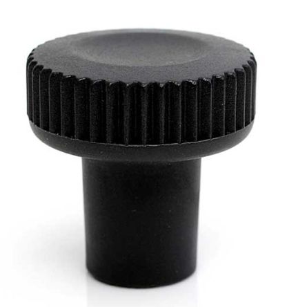 RS PRO Black Thermoplastic Thumbscrew Clamping Knob, M10, Threaded Mount