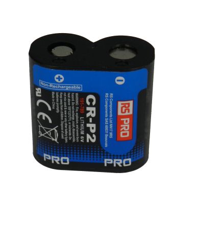 RS PRO, 6V, CRP2, Lithium Manganese Dioxide Camera & Camcorder Battery, 1.6Ah