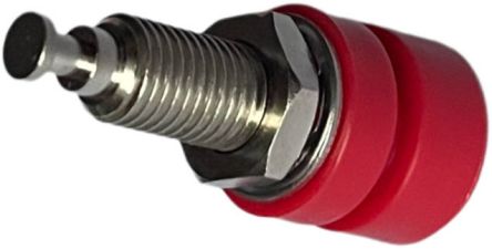 RS PRO Red Female Banana Connectors, 15A, 60V, Nickel Plating
